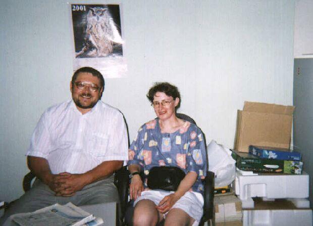 Alexey Babiy and Sybilla Saya, 2001. Photo: Archive of Memorial Krasnoyarsk