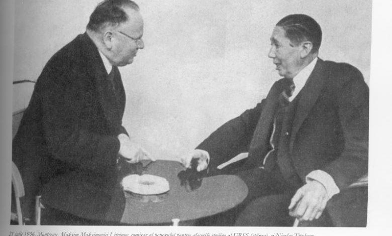 Министры иностранных дел СССР и Румынии — Максим Литвинов и Николае Титулеску